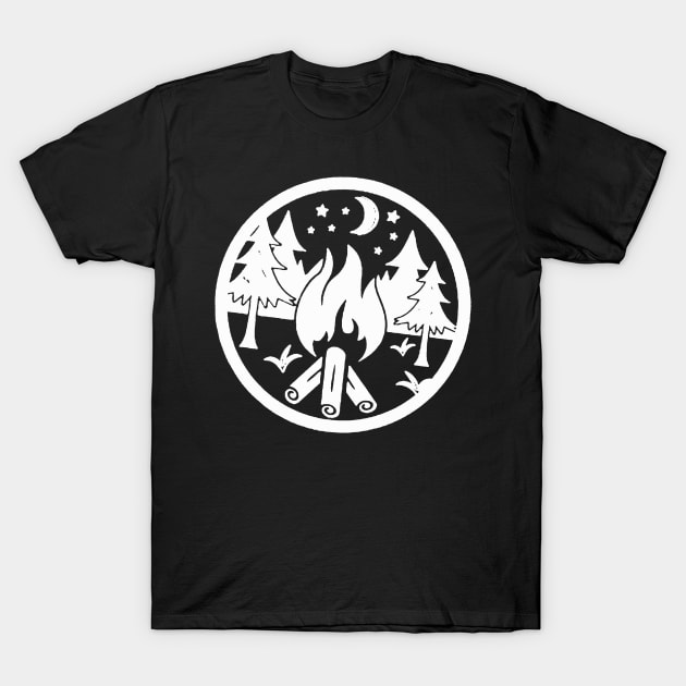 Camp Fire T-Shirt by Prashanthmuralidharart